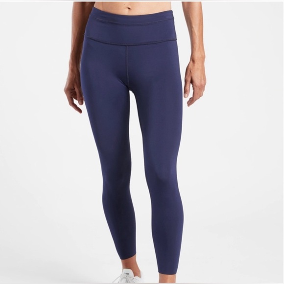 Athleta Accelerate 7/8 Tight Leggings Navy Sizes 3X Workout Running Athletic - Picture 4 of 9